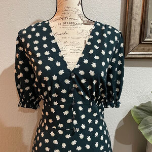 NWT Kate Spade Floral Dot Dress Sz 14